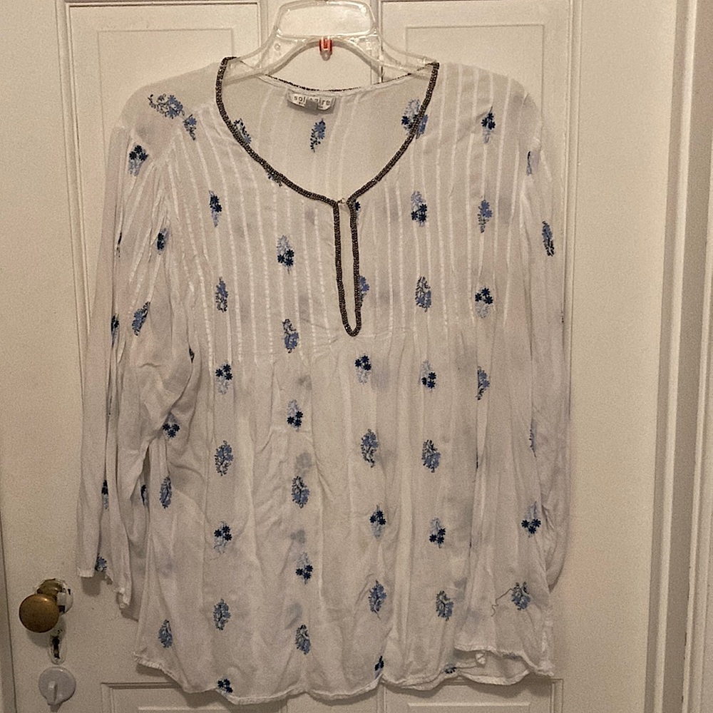 Sheer White Blouse